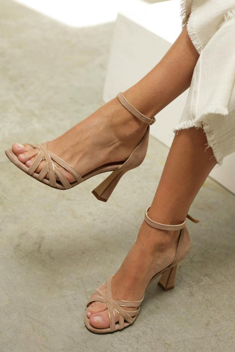 Monica™ – Patchwork-Absatzschuhe