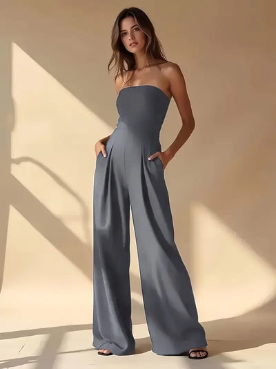 Aleia | Eleganter Jumpsuit mit weitem Bein