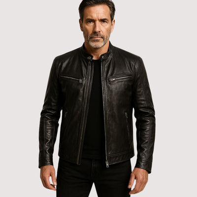 Marco™ | Elegante Herrenlederjacke