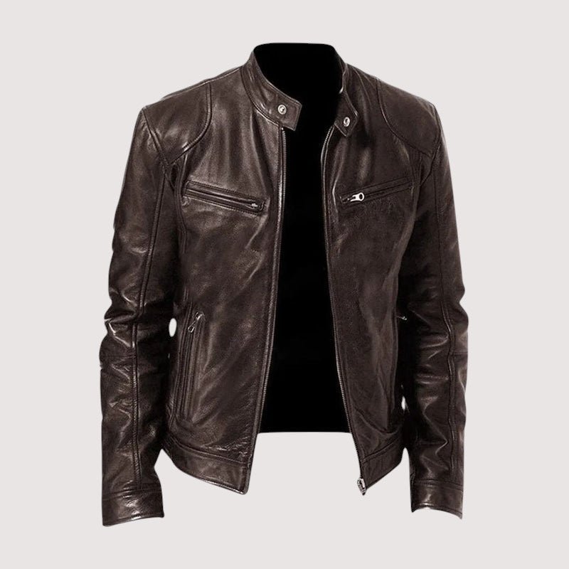 Marco™ | Elegante Herrenlederjacke