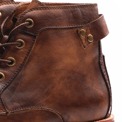 Fanum | Retro Herrenstiefel mit runder Spitze