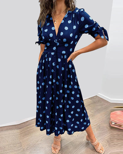 Monique | Elegantes Kleid mit Punkten