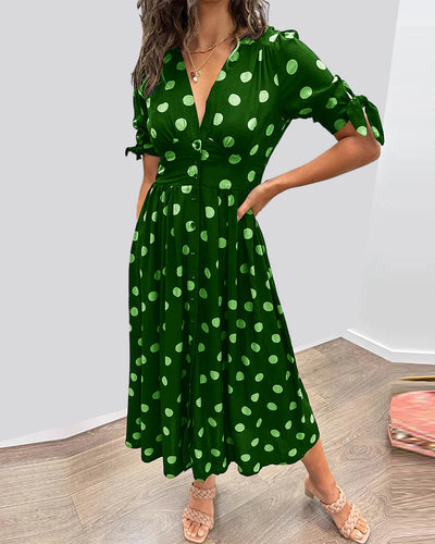 Monique | Elegantes Kleid mit Punkten