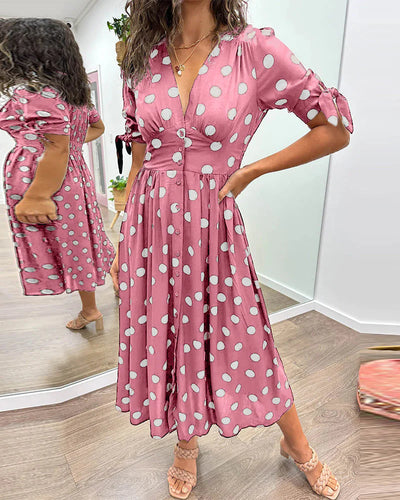 Monique | Elegantes Kleid mit Punkten