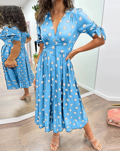 Monique | Elegantes Kleid mit Punkten