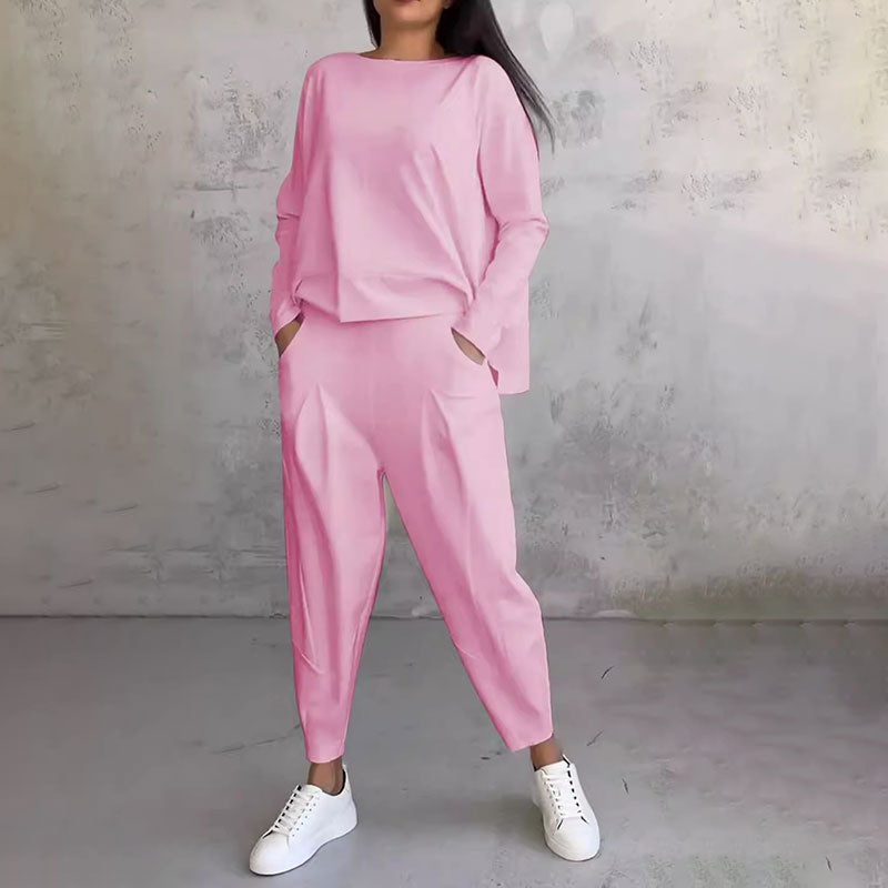 DuoLine™ Zweiteiliges Set mit Rundhalsausschnitt und langen Ärmeln